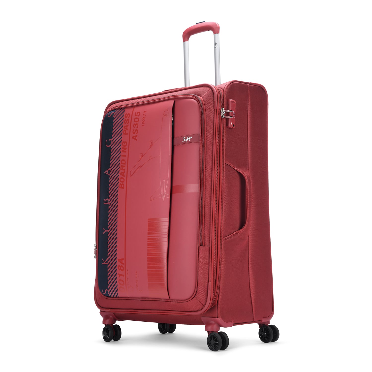 SKYBAGS AIRWAY SOFT CASE LARGE CHECKIN LUGGAGE TROLLEY BAG DARK