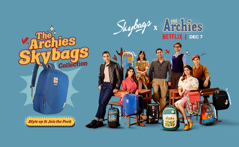 Archies Laptop Backpack 02 (E) Blue A+ Banner 1