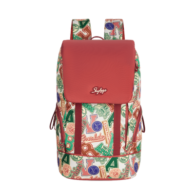 Skybags Archies Red College Backpack With Laptop Compatibility 