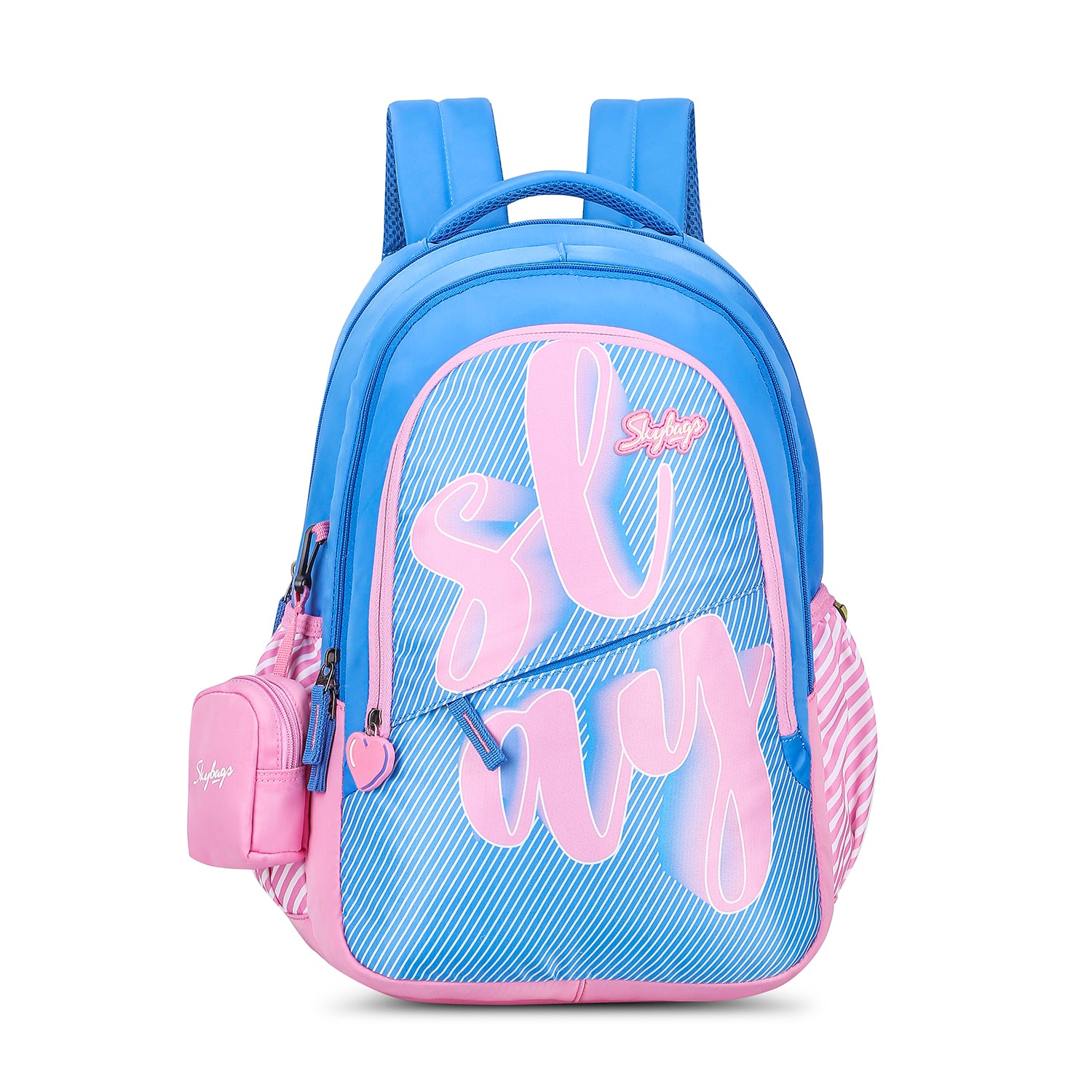 PEARL 05 SCHOOL BACKPACK BLUE PINK - Main Image