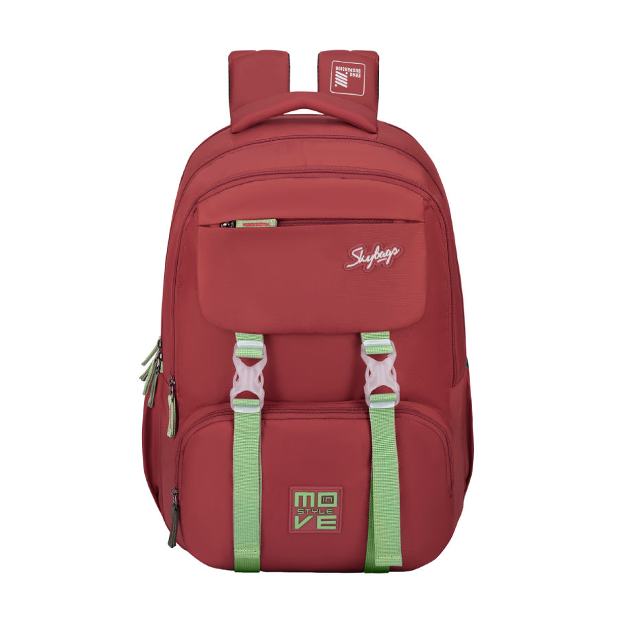 Skybags Sonic Pro, Insulated Tiffin Pocket, Polyester, 42 Liters,  Compartments, Suspension Shoulder Straps, Laptop, Raincover Secret Pocket  For Boys