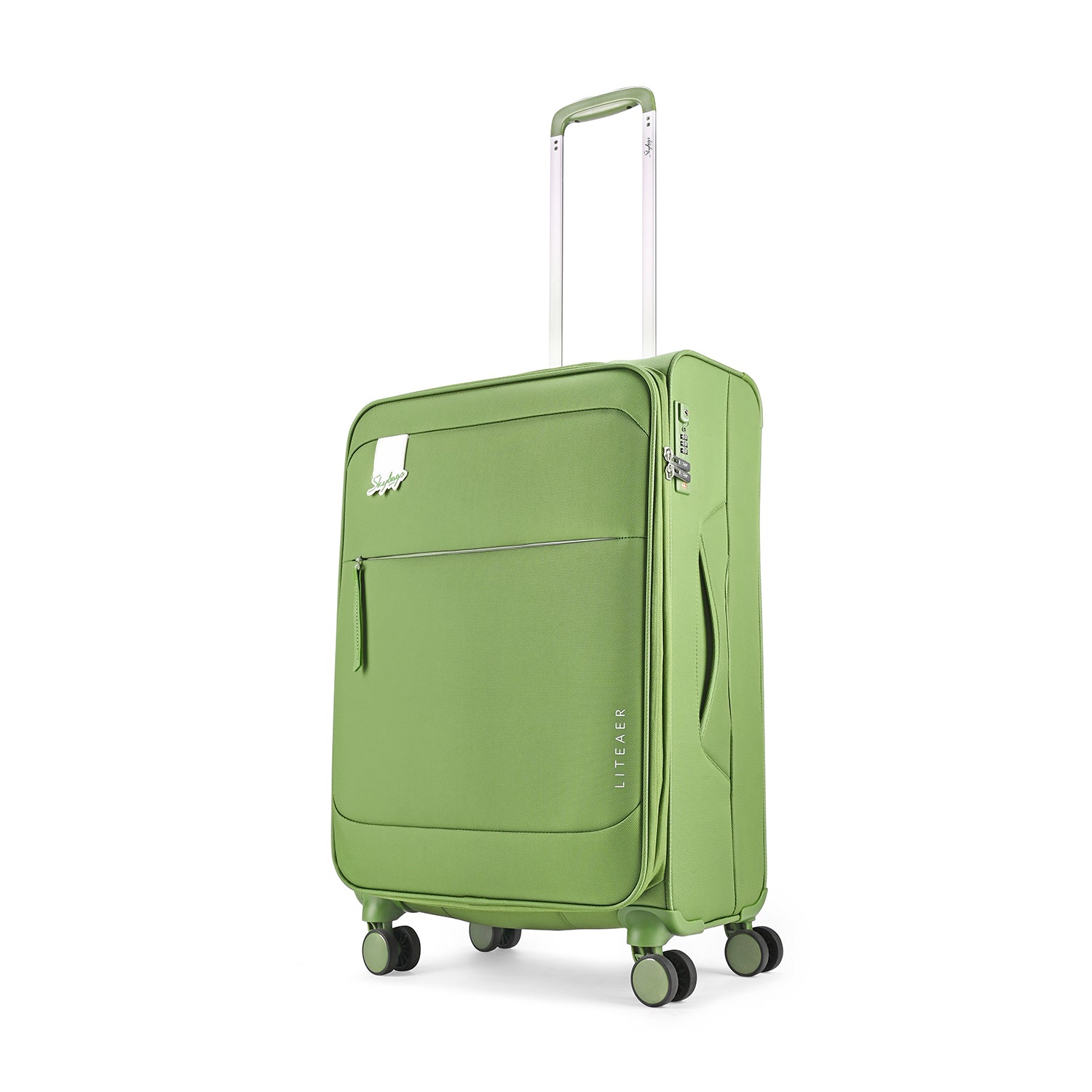 SKYBAGS LITEAER SOFT CASE MEDIUM CHECKIN LUGGAGE TROLLEY BAG OLIVE