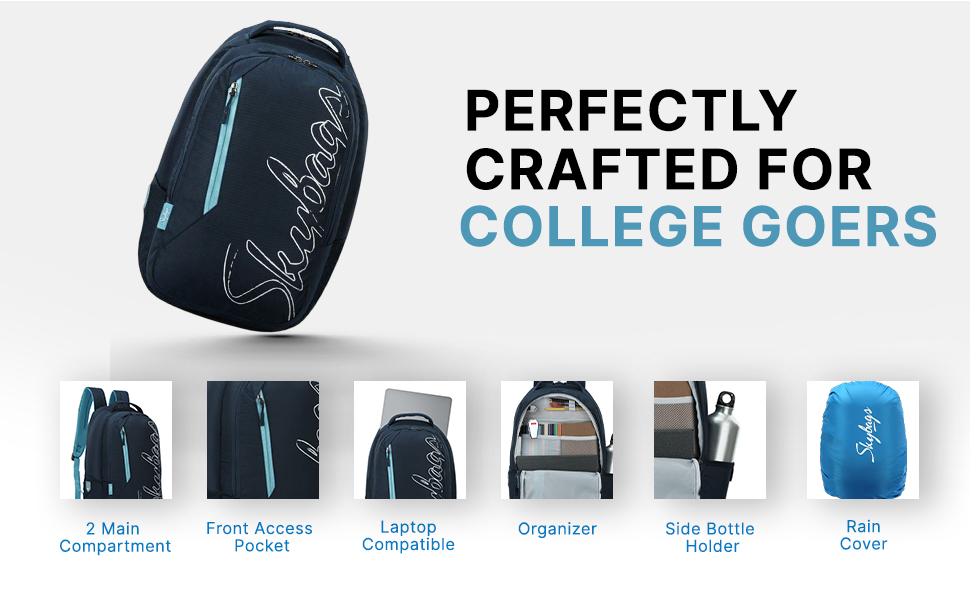 Skybags Campus Laptop Backpack with Front Access Pocket
