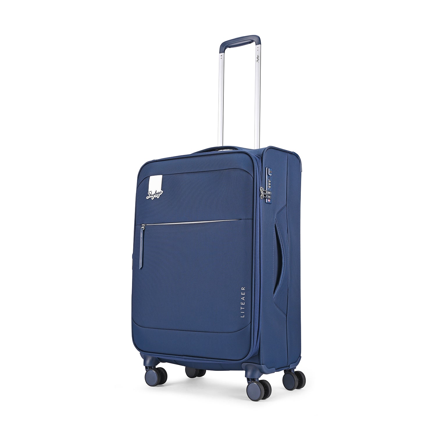 SKYBAGS LITEAER SOFT CASE MEDIUM CHECKIN LUGGAGE TROLLEY BAG BLUE