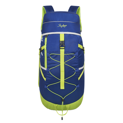 Skybags Mount Rucksuck 45L Blue Back Pack With Front Zipper Access To Main Compartment