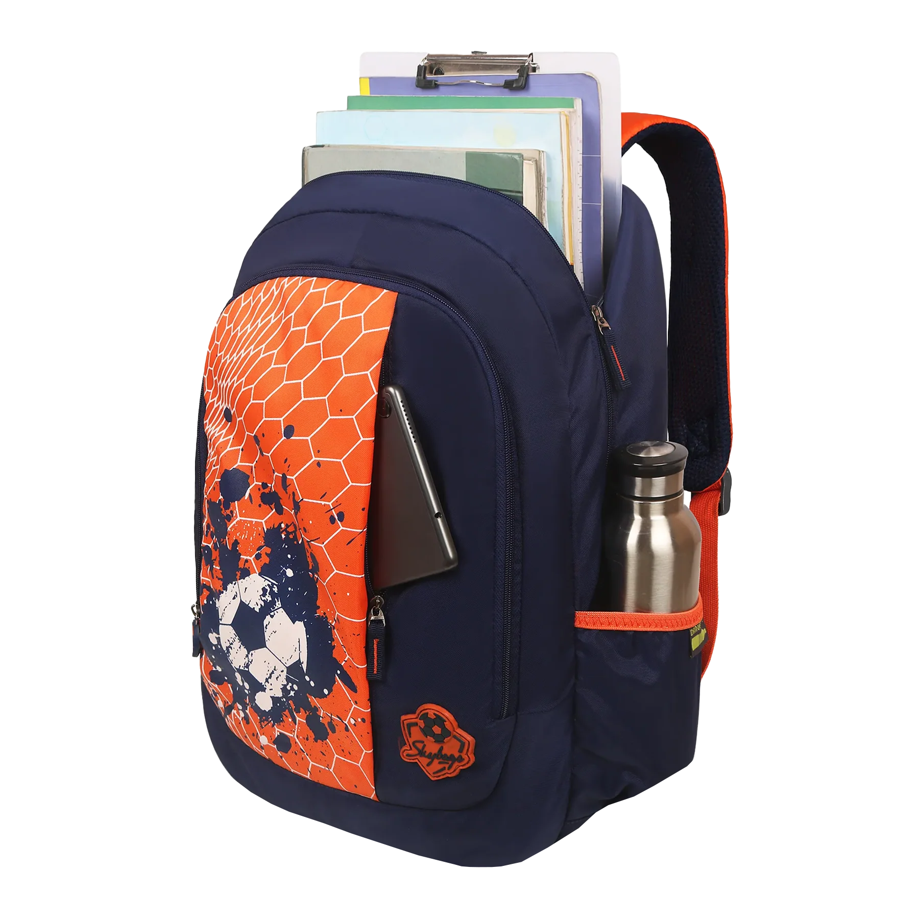 Skybags Strike 01 School Backpack Red