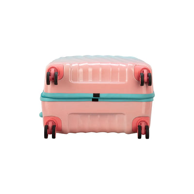 Expandable Smooth 8 Wheel Pink Luggage Bag From Skybags