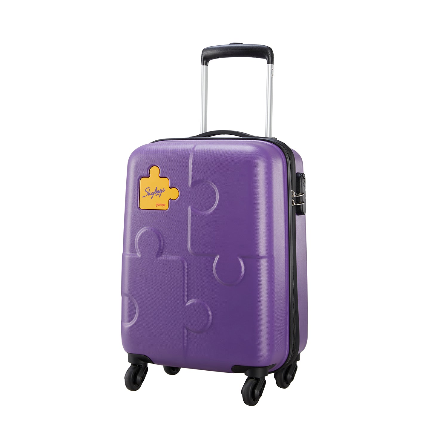 SKYBAGS PUZZLE KIDS HARD CASE CABIN LUGGAGE TROLLEY BAG PURPLE