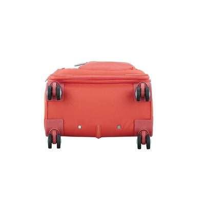 Expandable Smooth Dual Wheel Coral Luggage Bag From Skybags