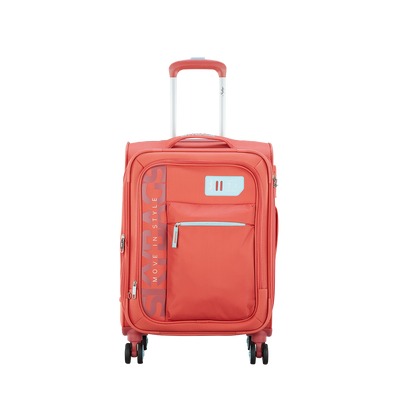 Skybags Vangaurd Plus Red Luggage Bag With Smooth Dual Wheel