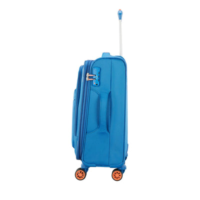 Tsa Lock Bright Blue Luggage Bag With Wet Pouch From Skybags 