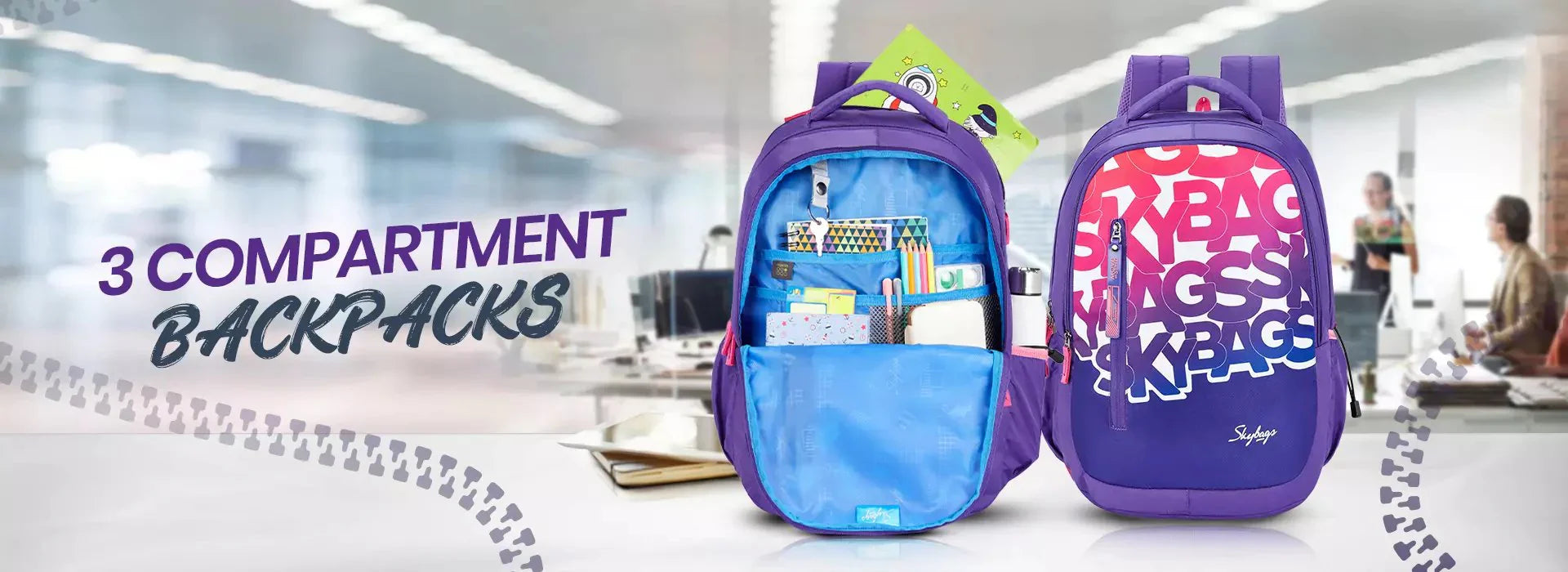 3 Compartment Backpacks