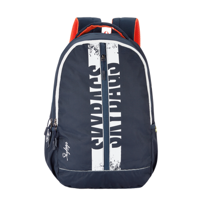 Skybags Strider Pro Navy Blue Polyester Backpack