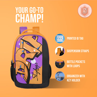 Skybags Squad Pro 03 "School Backpack Orange"
