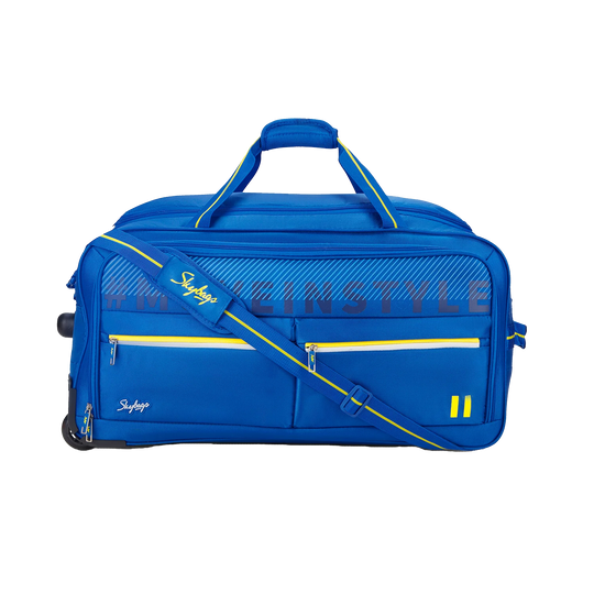 SKYBAGS MUSE DUFFLE LARGE CHECKIN LUGGAGE TROLLEY BAG BLUE – Skybags
