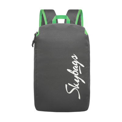 Skybags Klik Grey Daypack Backpack Adjustable Shoulder Strap