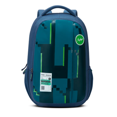 Skybags Grad V2 Green, Laptop backpack, 30L, Spacious, 2 Compartment, organiser, Rain Cover, Secret pocket, Padded back, Backpack for men women, Premium TPE Fabric, 1 Year International warranty