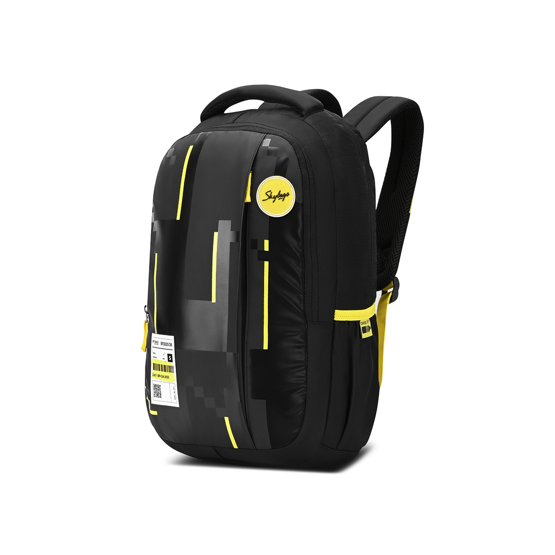 Skybags Grad V2 Black, Laptop backpack, 30L, Spacious, Compartment,  organiser, Rain Cover, Secret pocket, Padded back, Backpack for men women, 