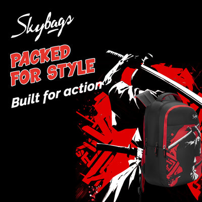 Skybags KYRO 02 SCBP KATANA RED BLACK