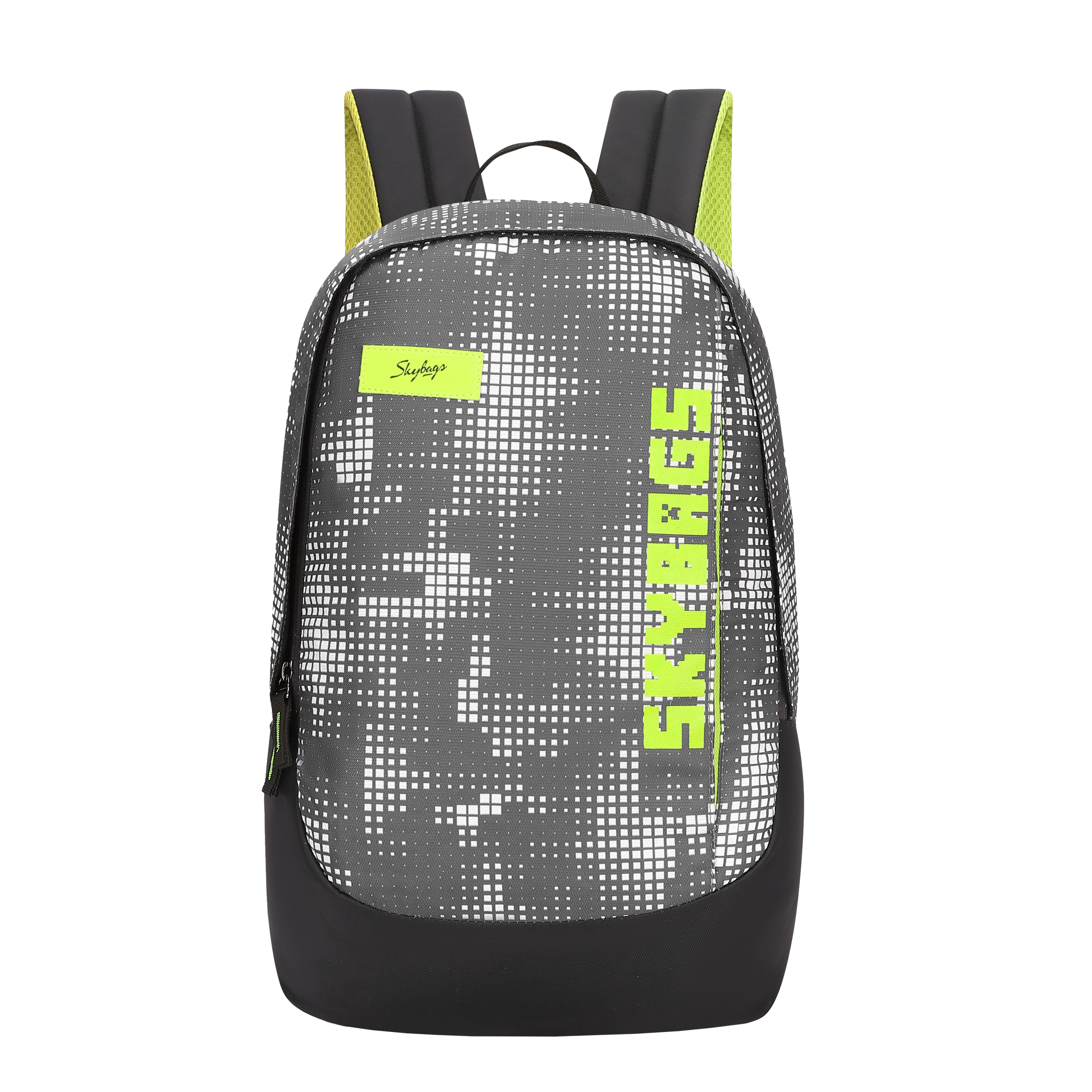 Skybags Tribe Black Unisex Backpack With Webbing Loops & Handle