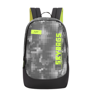 Skybags Tribe Black Unisex Backpack With Webbing Loops & Handle