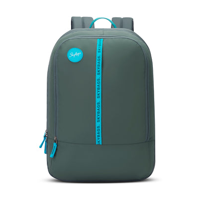 Skybags Tribe V2 Teal  Laptop Backpack, Casual Bag , unisex, 26Litres, 2 Compartment, Organiser, Premium TPE Fabric, Light Weight, Backpack for Men Women, 1 Year International Warranty