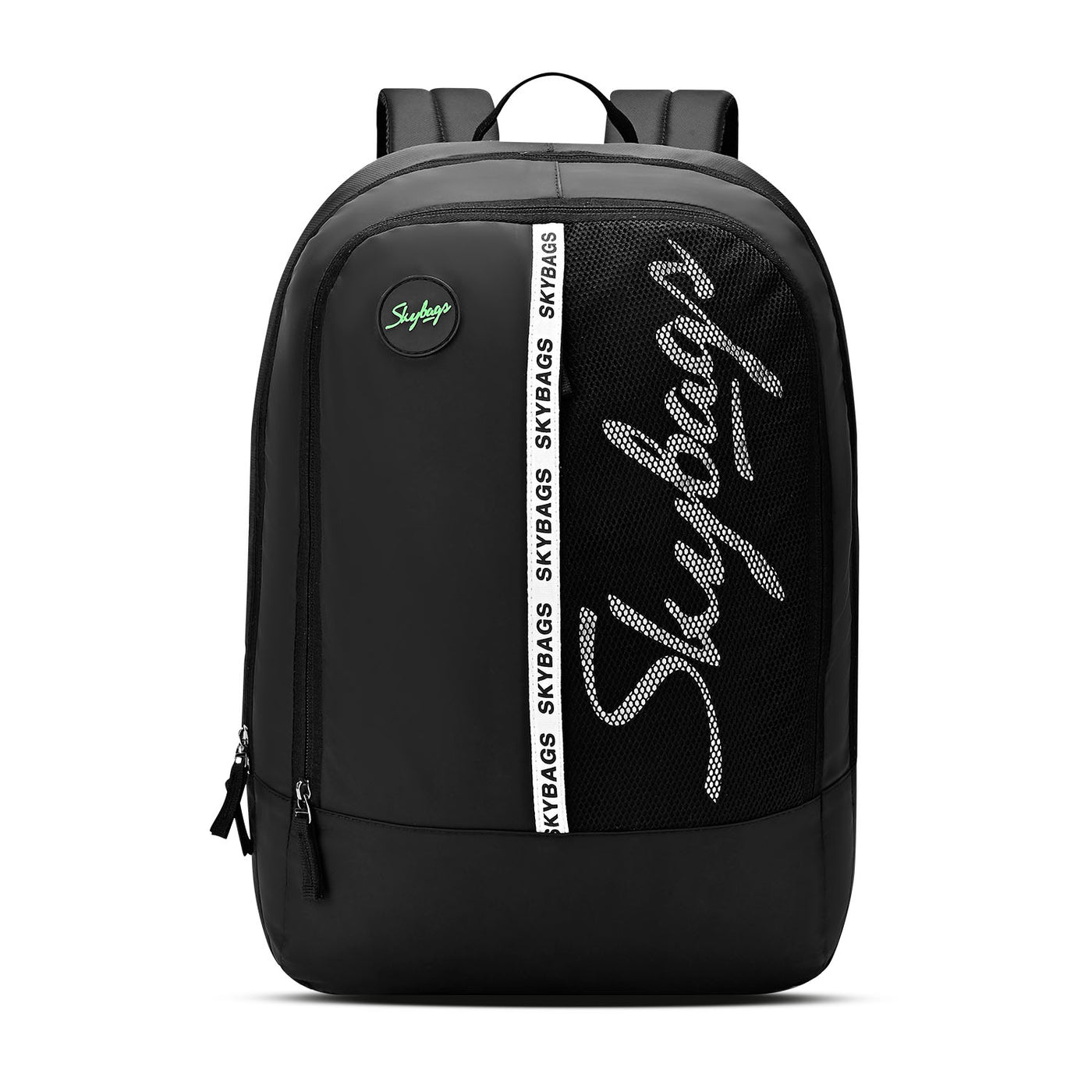 Skybags Tribe V2 Black  Laptop Backpack, Casual Bag , unisex, 26Litres, 2 Compartment, Organiser, Premium TPE Fabric, Light Weight, Backpack for Men Women, 1 Year International Warranty