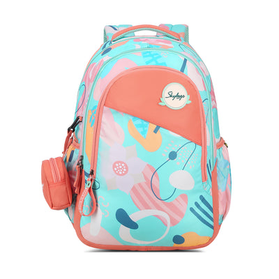 BLISS 03 SCHOOL BACKPACK ORANGE GREEN