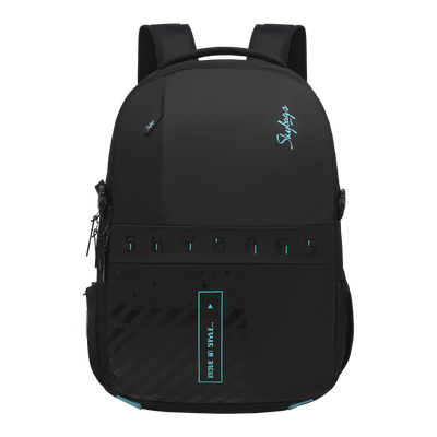 Skybags Xelius Pro Black Backpack With Rain Cover