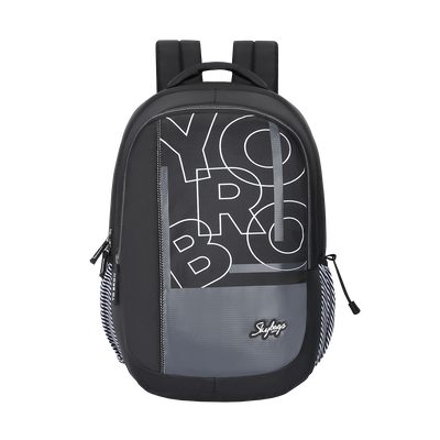 Skybags Klan Black Backpack With Padded Shoulder Strap