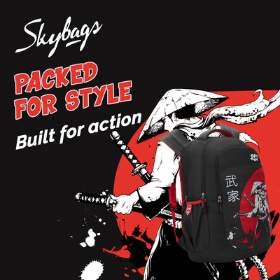 Skybags KYRO RC 02 SCBP WARRIOR RED BLACK