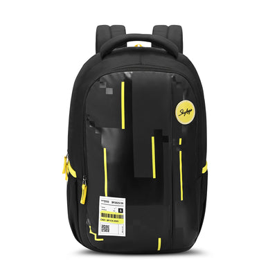 Skybags Grad V2 Black, Laptop backpack, 30L, Spacious, 2 Compartment, organiser, Rain Cover, Secret pocket, Padded back, Backpack for men women, Premium TPE Fabric, 1 Year International warranty