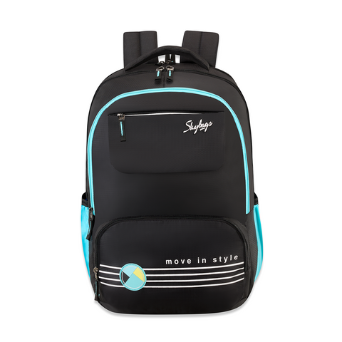 Skybags Bussin 03 School Backpack, Black Black