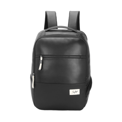 Skybags Ekoh Black Backpack With Premium PU Fabric