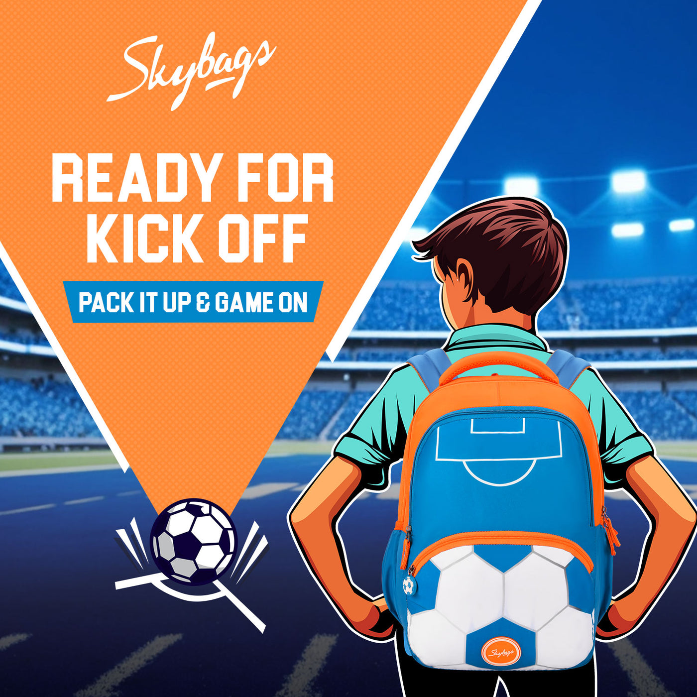 Skybags BUDDY PLUS SCBP FOOTBALL