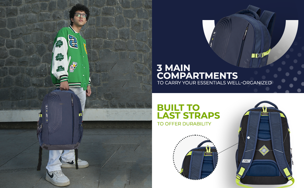 Skybags Xylo Plus 04 Laptop Backpack H Navy