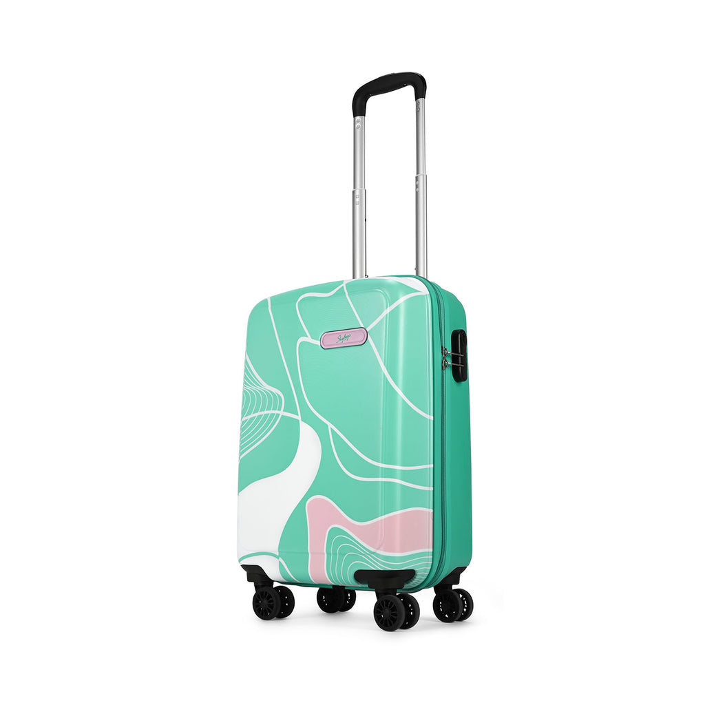 SKYBAGS PARADISE HARD CASE CABIN LUGGAGE TROLLEY BAG GREEN
