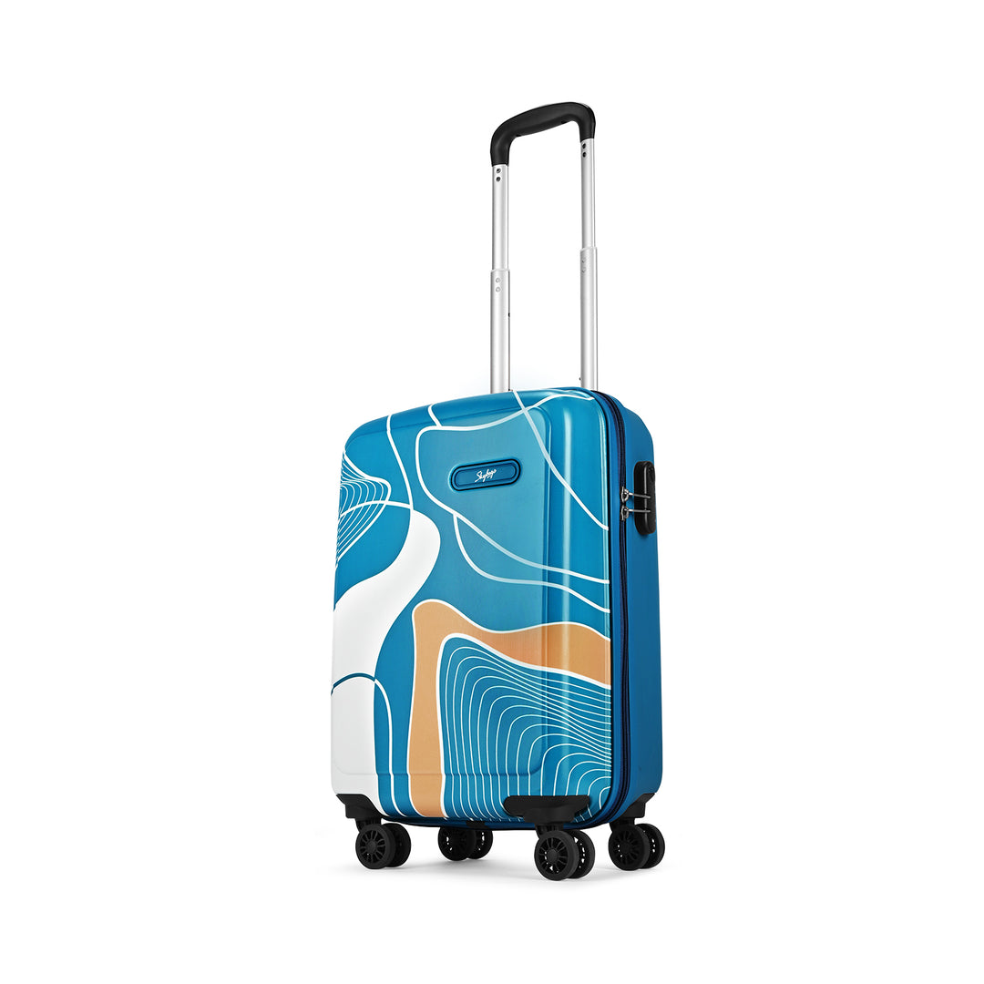 SKYBAGS PARADISE HARD CASE CABIN LUGGAGE TROLLEY BAG BLUE – Skybags
