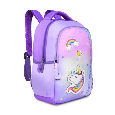 Buy Unicorn School Backpack for Kindergarten Nursery Kids Little Girls  Toddler, Baby Toys, and Junior, Cute Fluffy Pink and Purple Girl Unicorn Bag  with Rainbow Effect. Nice Emoji School Bags for Girls