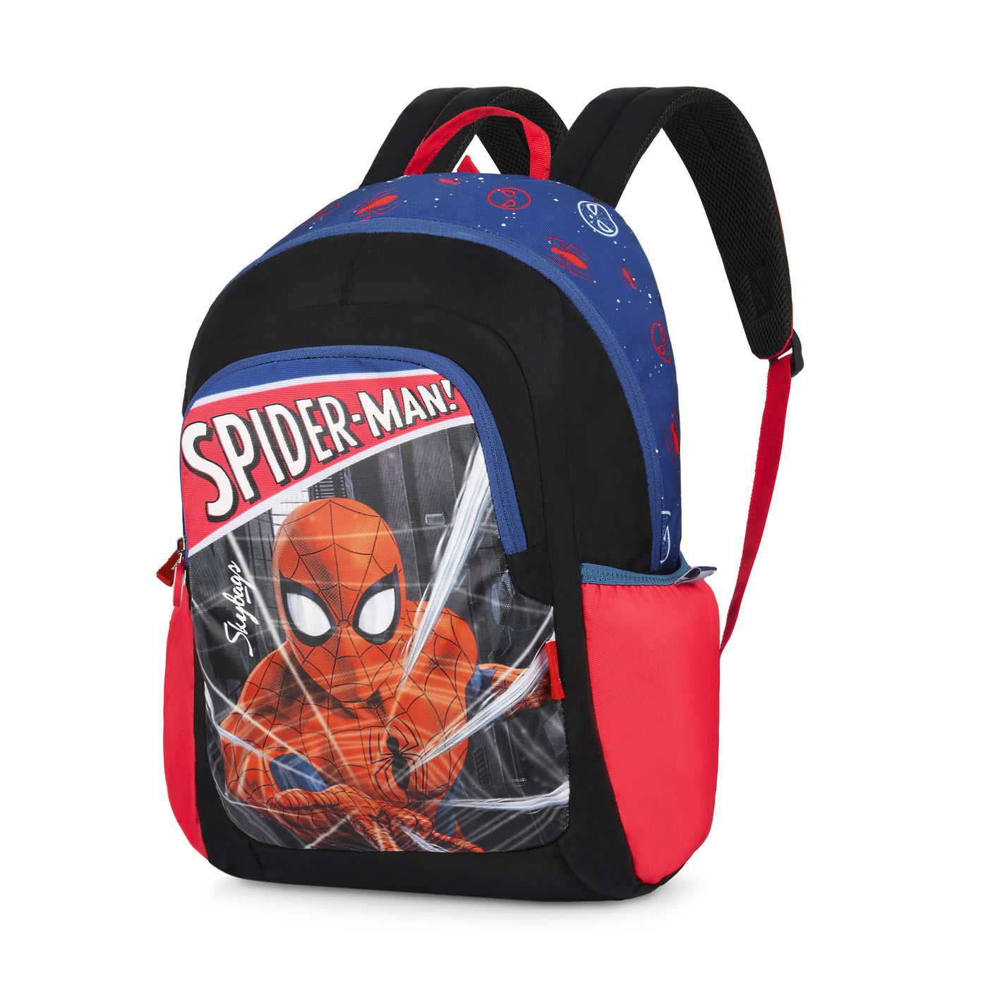 Skybags Spiderman Champ  01 Sc Bp Black And Blue