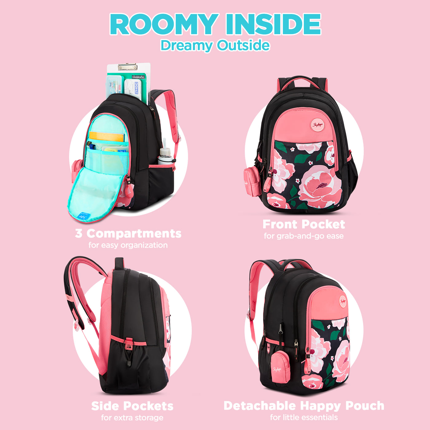 Skybags FLORAL 01 SCHOOL BACKPACK RC