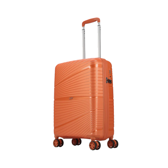 SKYBAGS SKYLITE HARD CASE CABIN LUGGAGE TROLLEY BAG ORANGE
