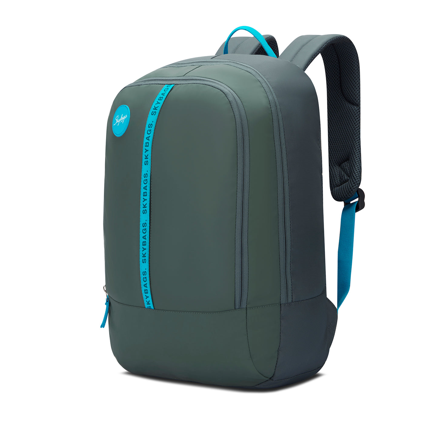 Skybags Tribe V2 Teal  Laptop Backpack, Casual Bag , unisex, 26Litres, 2 Compartment, Organiser, Premium TPE Fabric, Light Weight, Backpack for Men Women, 1 Year International Warranty