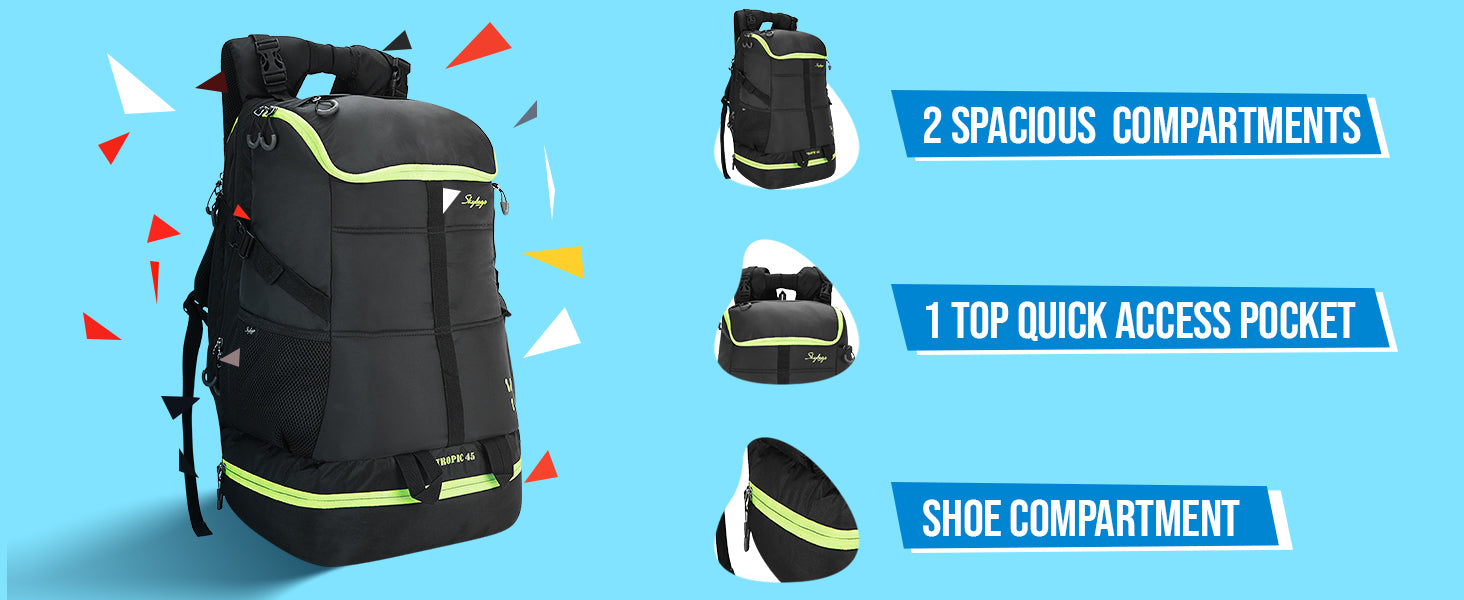 Skybags tropic 45 weekender hiking backpack new arrivals