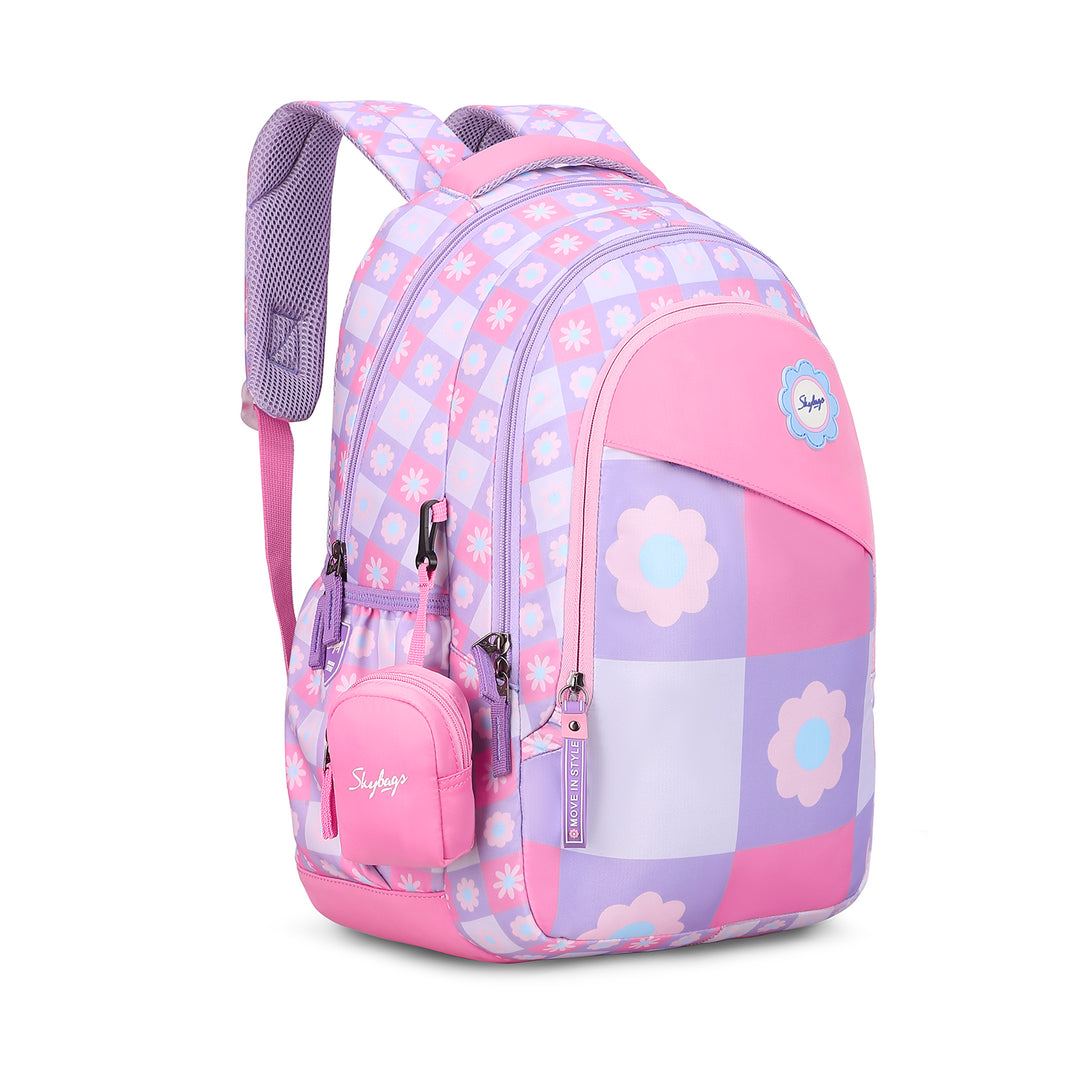 PEARL 02 SCHOOL BACKPACK LAVENDER Skybags