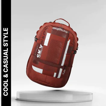 Skybags Campus Plus XL 02 Laptop Backpack Red A+ Banner 2