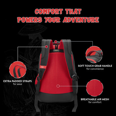Skybags KYRO RC 02 SCBP WARRIOR RED BLACK