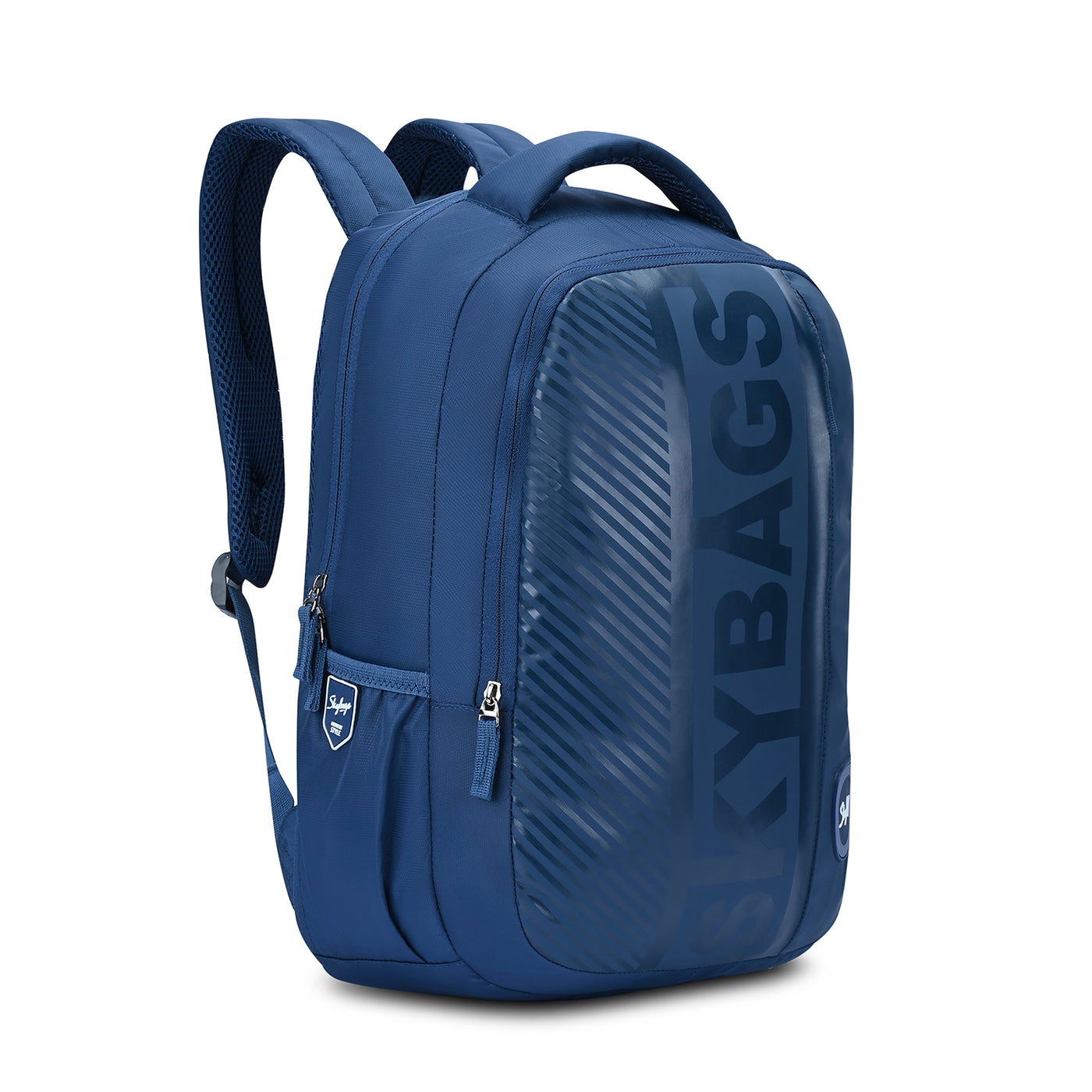 Skybags Grad V2 Blue, Laptop backpack, 30L, Spacious, 2 Compartment, organiser, Rain Cover, Secret pocket, Padded back, Backpack for men women, Premium TPE Fabric, 1 Year International warranty