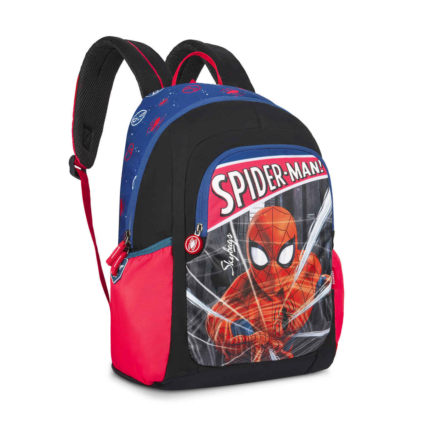 Skybags Spiderman Champ  01 Sc Bp Black And Blue