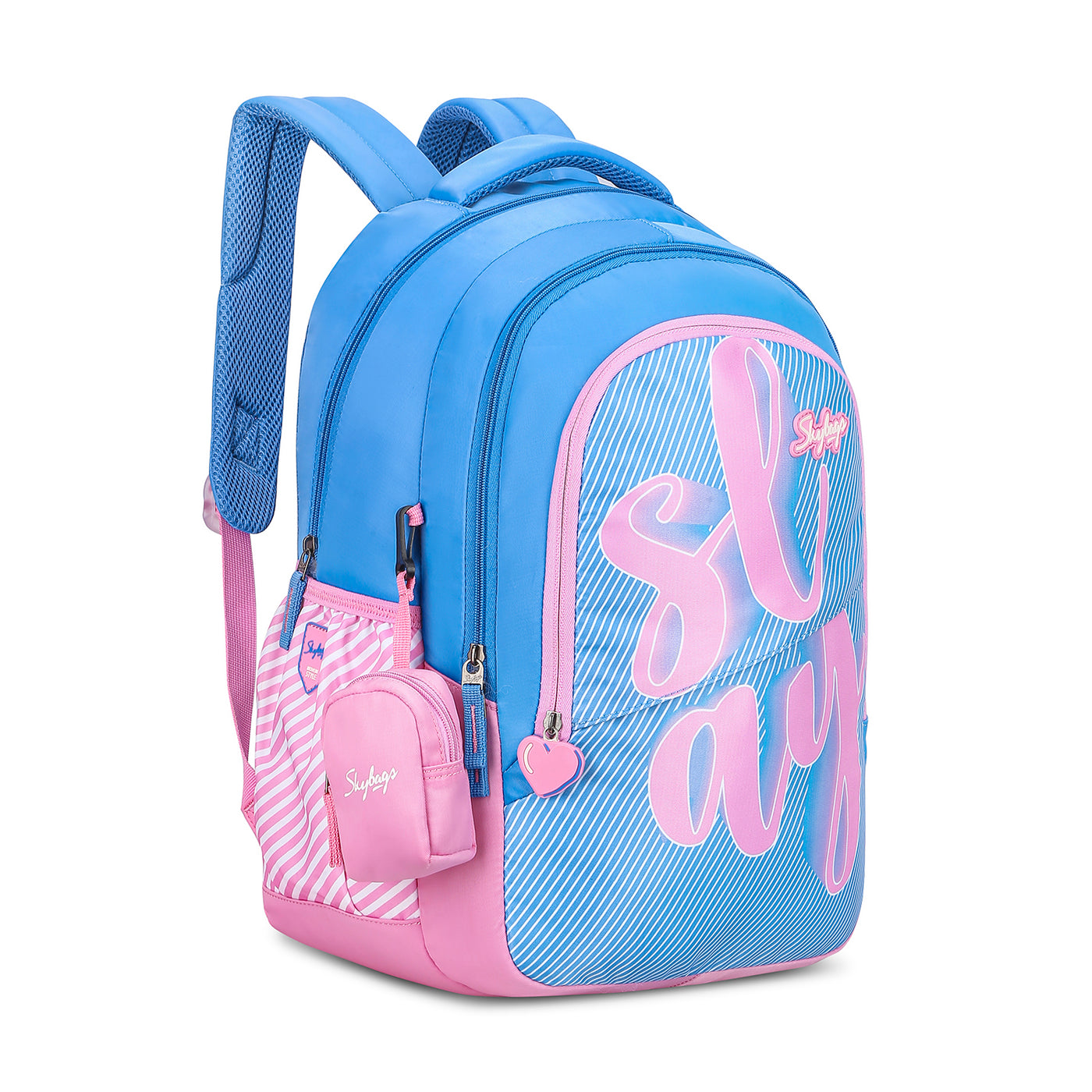 PEARL 05 SCHOOL BACKPACK BLUE PINK